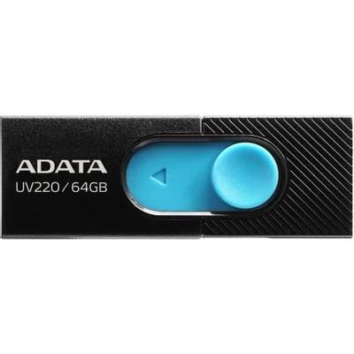 USB накопитель ADATA 64GB USB2.0 AUV220-64G-RBKBL Black/blue