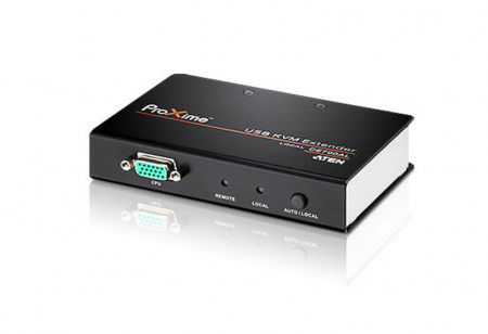 Удлинитель ATEN CE700A- D AT-G , SVGA+KBD+MOUSE USB ATEN, 150 метр., HD-DB15+USB A-тип, Female, c KVM-шнуром USB 1.8м, Б.П. 220 5.3V CE700A-AT-G