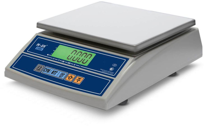 Весы фасовочные Mertech M-ER 326AF-15.2 LCD белый 3053