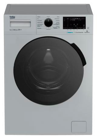 Стиральная машина Beko WSPE6H616S, с фронтальной загрузкой, 6.5кг, 1200об/мин, с паром, инверторная