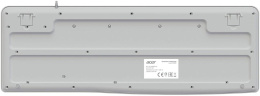 Клавиатура Acer OKW500, проводная, USB, мембранная, белый [zl.kbdee.01s]