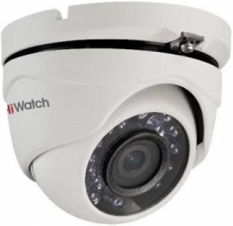 HiWatch DS-T203 B 2.8 mm 2Мп уличная купольная HD-TVI камера с EXIR-подсветкой до 20м