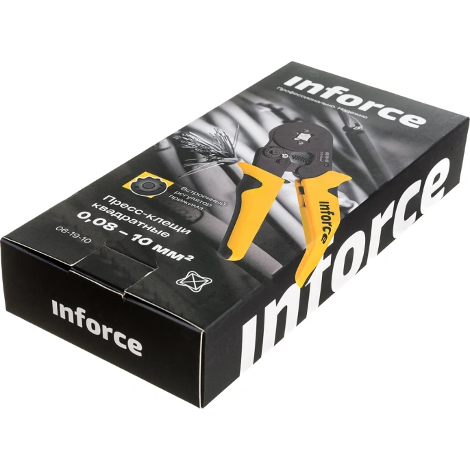 Квадратные пресс клещи Inforce 0.08-10 мм2 06-19-10