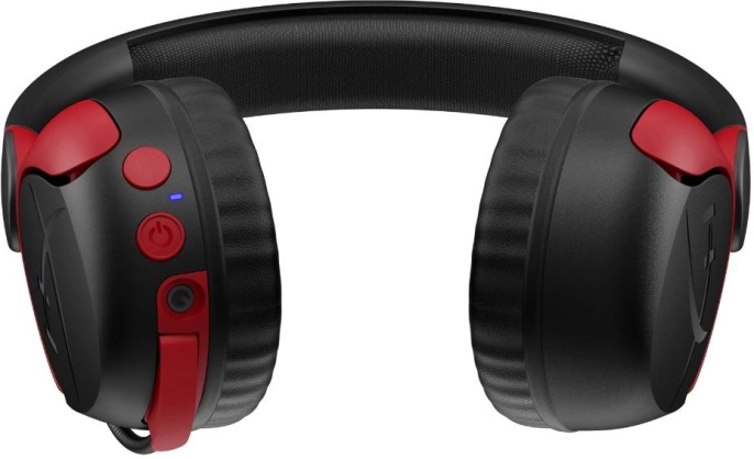 Гарнитура игровая HYPERX Cloud Mini, для компьютера, накладные, Bluetooth/3,5 мм, черный / красный [7g8f1aa]