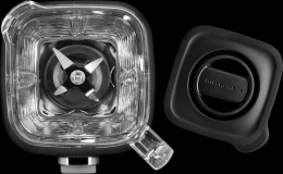 Блендер стационарный KitchenAid Блендер Artisan со стеклянным стаканом 1.4 л, чугун (5KSB4026EBK)