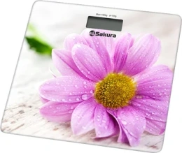 Весы напольные Sakura SA-5072GW герберы