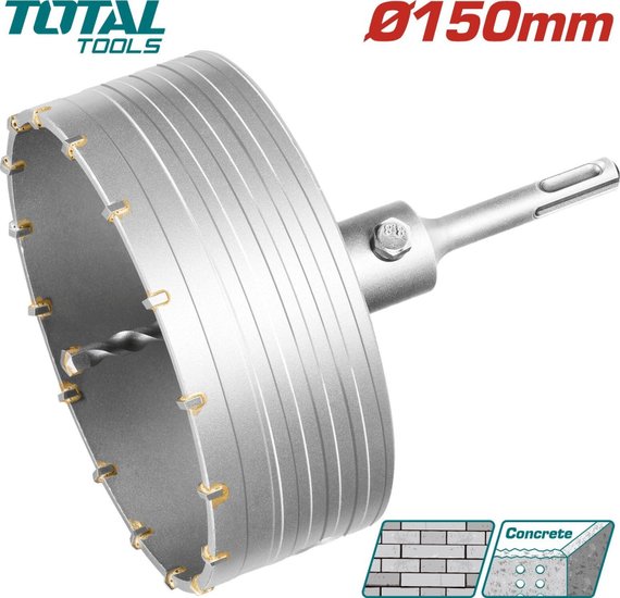 Коронка SDS-plus 150мм TOTAL TAC4301501