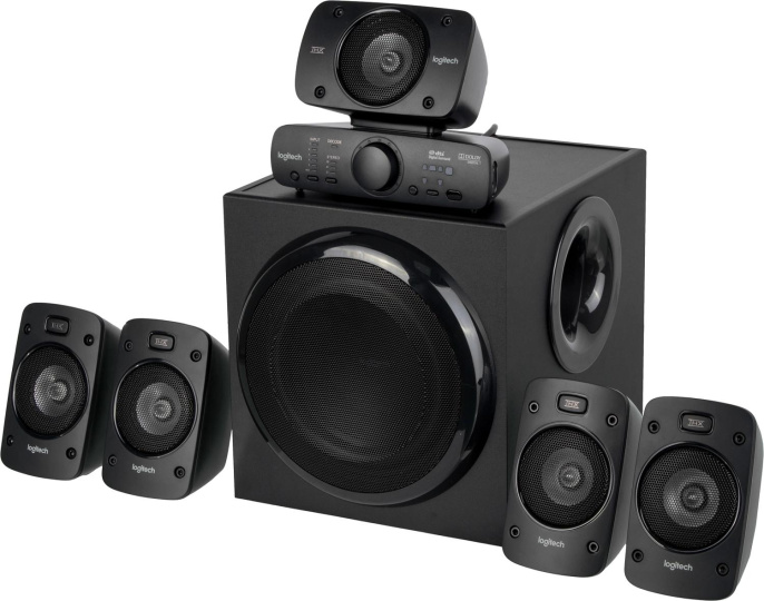 Колонки Logitech Z906, 5.1, черный [980-000469]