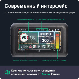 Видеорегистратор с радар-детектором ROADGID Premier 3 2CH, GPS