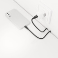 Кабель Uzay, USB Type-C m - USB Type-C m , 1.2м, 3A, черный [uz-12cc-c1809-9-bk]