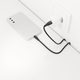 Кабель Uzay, USB Type-C m - USB Type-C m , 1.2м, 3A, черный [uz-12cc-c1809-9-bk]