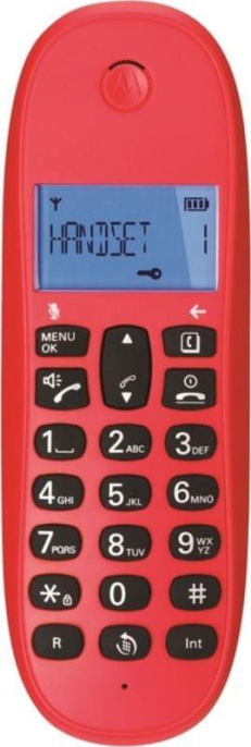 Радиотелефон Motorola C1001LB+, красный [107c1001cereza]