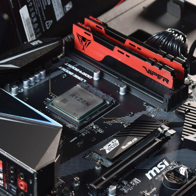 Память DDR4 4GB 2666MHz Patriot PVE244G266C6 Viper EliteII RTL PC4-21300 CL16 DIMM 288-pin 1.2В с радиатором Ret