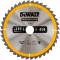 Диск пильный по дереву Dewalt CONSTRUCTION 216x30x1.7 мм DT1953-QZ