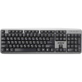 Клавиатура ExeGate Professional Standard LY-401 USB, полноразмерная, влагозащищенная, 104кл., Enter большой, длина кабеля 1,35м, серебристый корпус, Color Box EX264086RUS