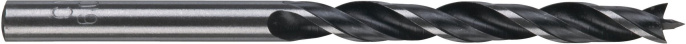 Сверло Milwaukee 6х97мм хвостовик 6мм 4932363654 трехточечное, для сверления в ДВП, фанере, ДСП и любых мягких и твердых пород дерева, DIN 7487E