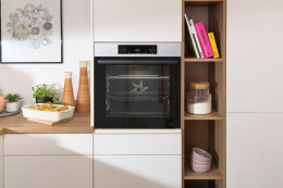 Духовой шкаф электрический Gorenje BOSB6737E06X,  77л,  дверца с 2 стеклами,  нержавеющая сталь/черный