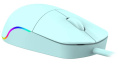 Мышь проводная Defender Azora MB-241, оптическая, USB, 1200dpi, голубой [52243]