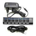 5bites HB37-303PBK Концентратор 7*USB3.0 / БП 5В-2А / 1.2M / BLACK