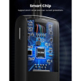 Хаб UGREEN CM416-80657 USB-A 3.0 to 4 USB-A 3.0, с проводом 1m; Поддержка жесткого диска 12 ТБ; С портом питания Type-C; Светодиодные индикаторы; Скорость до 5 Гбит/с; Драйвер не требуется; Black