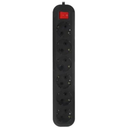 Сетевой фильтр 5bites SP6B-318 6S / 3*1.5MM2 / 16A / ABS / 1.8M / BLACK