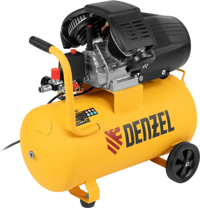 Компрессор поршневой DENZEL DCV1800/50 масляный [58168]