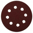 ЗУБР Круг шлифовальный "МАСТЕР" 35562-125-040 универсальный, из абразивной бумаги на велкро основе, 8 отверстий, Р40, 125мм, 5шт