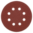 Диск шлифовальный D125 мм, A80, 10 шт, 8 отверстий, коричневый Makita D-54514