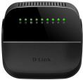 Wi-Fi роутер D-Link DSL-2640U/R1A, Wi-Fi 4, N150, 2.4ГГц, 4 LAN, 1 WAN/LAN, ADSL2+ AnnexA/L/M , черный
