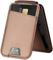Кошелек-кардхолдер Momax 1-Wallet SR29L2 Sandstone магнитный, с подставкой, вмещает до 3 карт, прочная высококачественная кожа, устойчивая к царапинам, MagSafe
