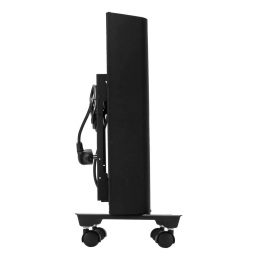 Denzel Конвектор электрический XCE-2000B, 230 В, 2000 Вт, черный, сушилка, колеса, Х-элемент [98129]