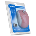Беспроводная мышь SVEN RX-230W розовая 2,4 GHz, 3+1кл., 800-1600DPI, Soft Touch, блистер SV-017842
