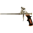 Пистолет для монтажной пены Bohrer Комфорт никелированный, регулировка потока пены, эргономичнаяПП-005001