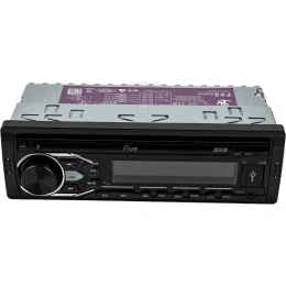 Автомагнитола FIVE 1din, красная, Bluetooth, USB, AUX, SD, FM, 4х50 F22R FIVE F22R