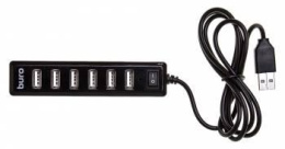 Хаб (разветвитель) Buro BU-HUB7-1.0-U2.0, черный