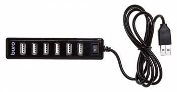Хаб (разветвитель) Buro BU-HUB7-1.0-U2.0, черный