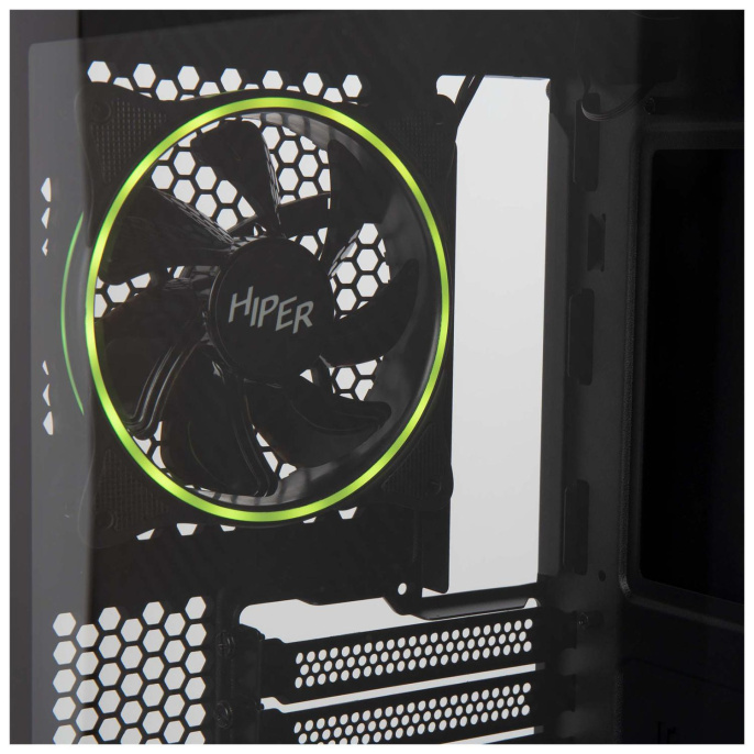 Корпус ATX HIPER PB81, Midi-Tower, без БП, черный