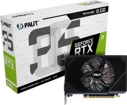 Видеокарта Palit NVIDIA GeForce RTX 3050 PA-RTX3050 STORMX 6ГБ StormX, GDDR6, Ret [ne63050018je-1070f/1072f]