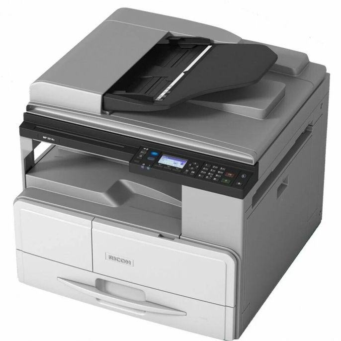912356 - Аппарат Ricoh MP 2014AD, A3, 256Мб, 20стр/мин, дуплекс, GDI, ARDF50, цв.сканер, в комплекте тонер (4000стр), девелопер, инструкция (МФУ)