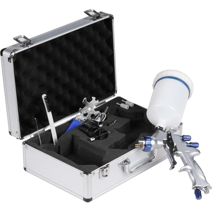 Краскопульт NORDBERG LVMP с верхним баком, сопло 1.3 мм, в алюминиевом кейсе NP7013