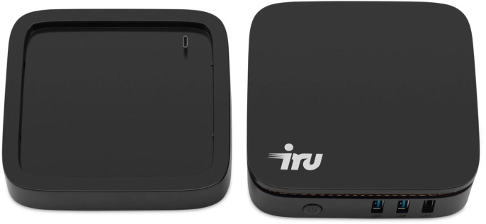 Неттоп iRU 110JLCN Intel Celeron N4500,  DDR4 8ГБ, 256ГБ SSD, Intel UHD Graphics,  без операционной системы,  черный [2152166]