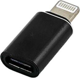 Переходник Buro BU-LIGHT-TYPEC F , USB Type-C F - Lightning m , черный