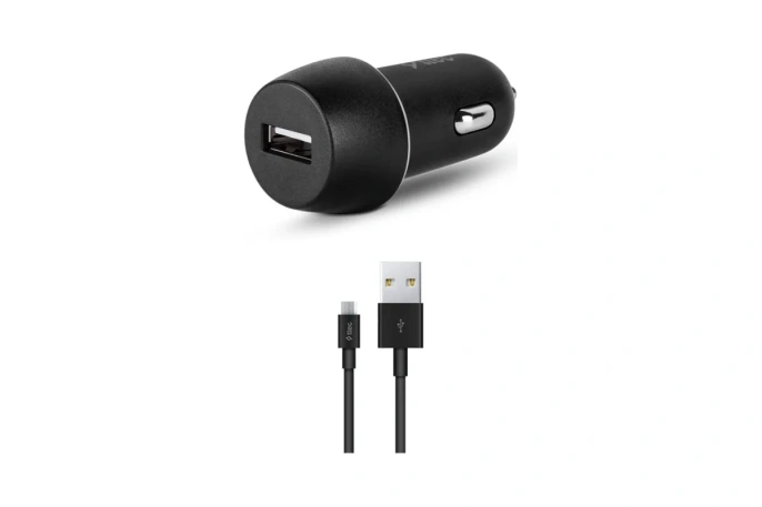 Автомобильное зарядное устройство TTEC SmartCharger 2.1A In-Car Charger с кабелем USB-C. Цвет: черный 2CKS20CS