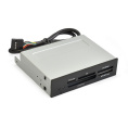Картридер USB2.0 ExeGate CR-415 3.5", мультиформатный: CF/SD/MMC/MS/MS Duo/MS pro/T flash, черный, металл EX283581RUS