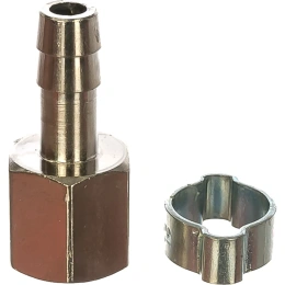 Переходник 1/4"F - елочка 8 мм; обжимное кольцо 11х13 мм FUBAG 180251