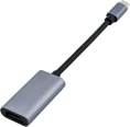 Переходник Buro USB Type-C m прямой - HDMI f прямой , 0.1м, пакет, серый [bu-typec-hdmi f ]