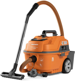 Строительный пылесос Daewoo DAVC 2516S 1600Вт уборка: сухая/сбор воды/выдув оранжевый