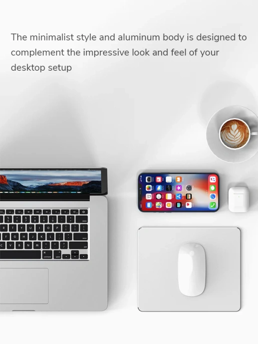 Алюминиевый коврик CABLETIME CS43S (CT-MP24-AS) для мыши 246 мм