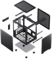 Корпус без блока питания Case JONSBO C6 Handle, Mini-Tower, no fan, 1xUSB-A 3.0 + 1xUSB-C 3.1, mATX, mITX Black (C6 Handle Black)