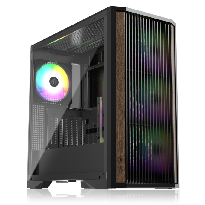 Корпус без блока питания Case Raijintek AGOS MAX-MS4, Midi-Tower, TG, 4x140mm ARGB, 2xUSB 3.0 + 1xUSB Type-C, E-ATX, ATX, mATX, mITX Black 0R20B00261